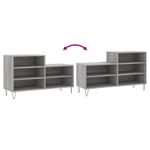 Casa si Gradina - Mobilier - Organizare si depozitare - Organizator incaltaminte - Pantofar, gri sonoma, 102x36x60 cm, lemn prelucrat - Infinity.ro