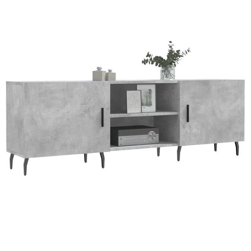 Casa si Gradina - Mobilier - Comode si corpuri - Comode - Comoda TV, gri beton, 150x30x50 cm, lemn compozit - Infinity.ro