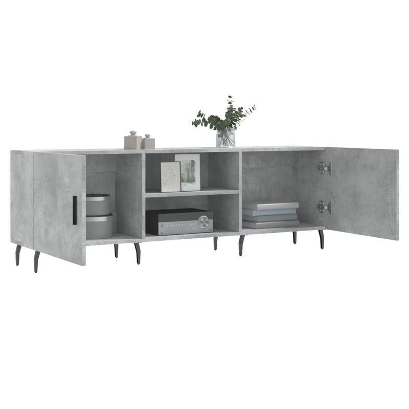 Casa si Gradina - Mobilier - Comode si corpuri - Comode - Comoda TV, gri beton, 150x30x50 cm, lemn compozit - Infinity.ro