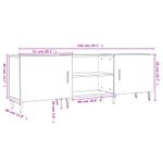 Casa si Gradina - Mobilier - Comode si corpuri - Comode - Comoda TV, gri beton, 150x30x50 cm, lemn compozit - Infinity.ro