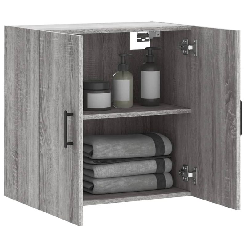 Casa si Gradina - Mobilier - Dulapuri si sifoniere - Dulapuri - Dulap de perete, gri sonoma, 60x31x60 cm, lemn compozit - Infinity.ro