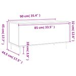 Casa si Gradina - Mobilier - Mese si birouri - Masute de cafea - Masuta de cafea, alb, 90x44,5x45 cm, lemn compozit - Infinity.ro