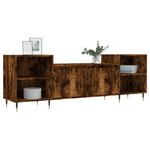Casa si Gradina - Mobilier - Comode si corpuri - Comode - Comoda TV, stejar fumuriu, 160x35x55 cm, lemn prelucrat - Infinity.ro