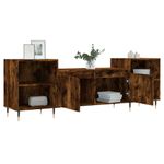 Casa si Gradina - Mobilier - Comode si corpuri - Comode - Comoda TV, stejar fumuriu, 160x35x55 cm, lemn prelucrat - Infinity.ro
