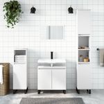 Casa si Gradina - Mobilier - Mobilier baie - Comode baie - Dulap de chiuveta, alb, 58x33x60 cm, lemn prelucrat - Infinity.ro