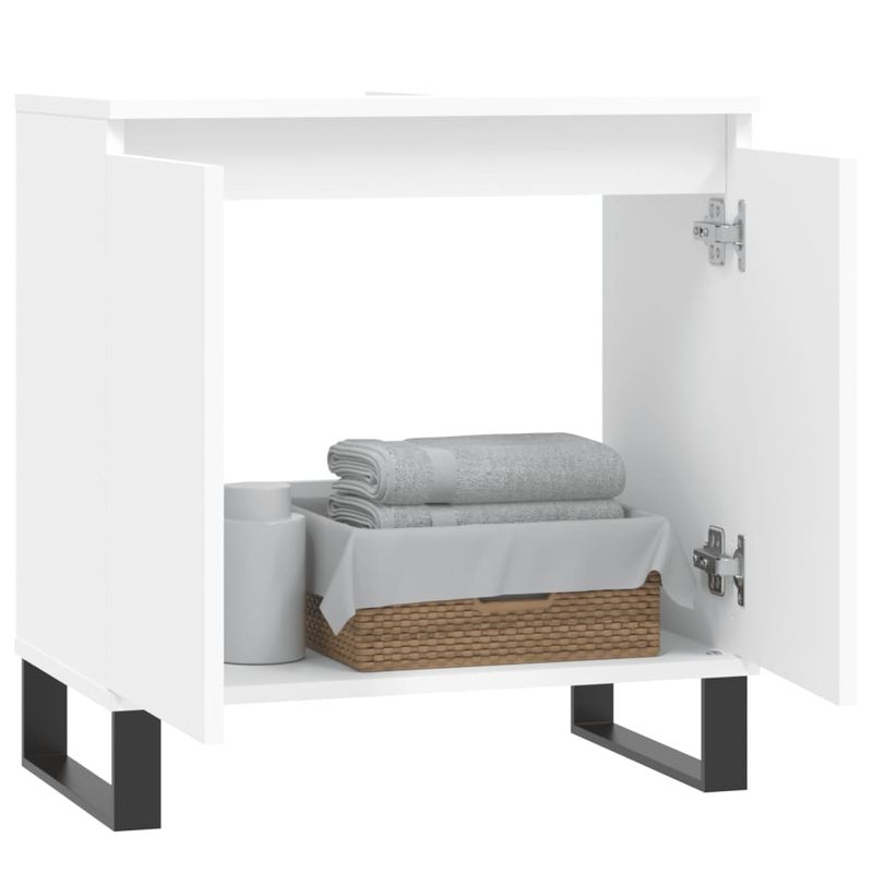 Casa si Gradina - Mobilier - Mobilier baie - Comode baie - Dulap de chiuveta, alb, 58x33x60 cm, lemn prelucrat - Infinity.ro