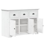 Casa si Gradina - Mobilier - Comode si corpuri - Comode - Servanta "BODO", alb, 115x43x79,5 cm, lemn masiv de pin - Infinity.ro