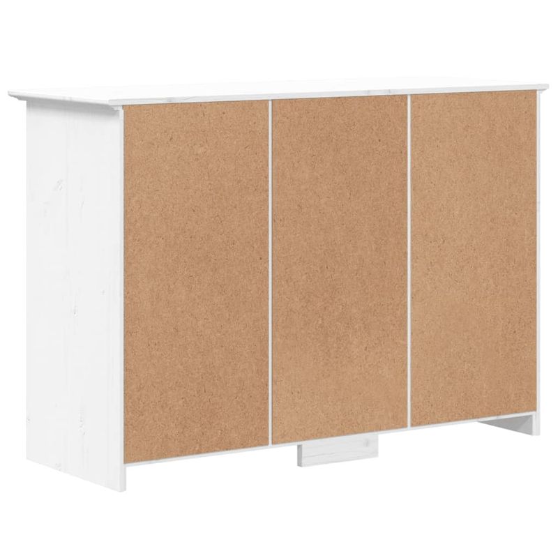 Casa si Gradina - Mobilier - Comode si corpuri - Comode - Servanta "BODO", alb, 115x43x79,5 cm, lemn masiv de pin - Infinity.ro