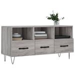 Casa si Gradina - Mobilier - Comode si corpuri - Comode - Dulap TV, gri sonoma, 102x36x50 cm, lemn prelucrat - Infinity.ro