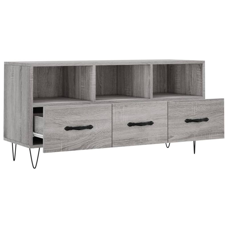 Casa si Gradina - Mobilier - Comode si corpuri - Comode - Dulap TV, gri sonoma, 102x36x50 cm, lemn prelucrat - Infinity.ro