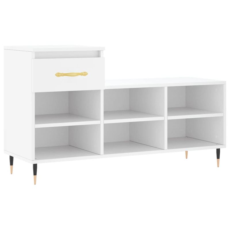 Casa si Gradina - Mobilier - Organizare si depozitare - Organizator incaltaminte - Pantofar, alb, 102x36x60 cm, lemn compozit - Infinity.ro