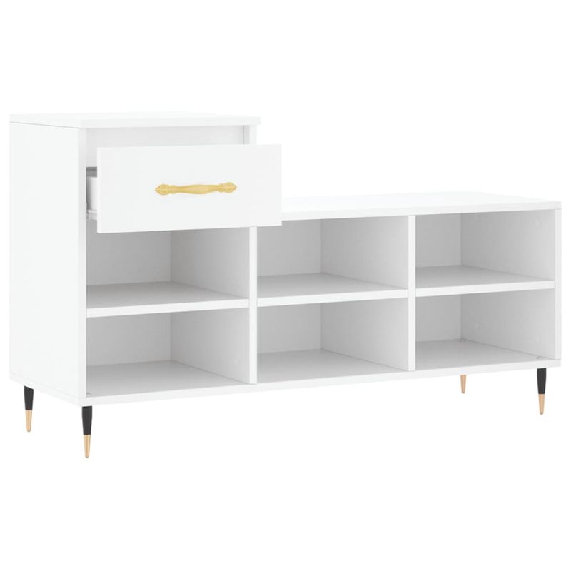 Casa si Gradina - Mobilier - Organizare si depozitare - Organizator incaltaminte - Pantofar, alb, 102x36x60 cm, lemn compozit - Infinity.ro