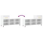 Casa si Gradina - Mobilier - Organizare si depozitare - Organizator incaltaminte - Pantofar, alb, 102x36x60 cm, lemn compozit - Infinity.ro