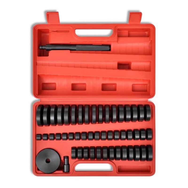 Auto si Moto - Reparatii si depanare - Scule auto - Scule si truse auto - Set adaptat discuri /bucse / rulmenti / garnituri 18 – 65 mm 51 piese - Infinity.ro