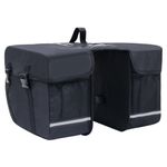 Sport si Outdoor - Ciclism - Accesorii pentru biciclete - Cosuri si portbagaje bibiclete - Geanta de bicicleta dubla pentru suport cos, negru, 35 L - Infinity.ro