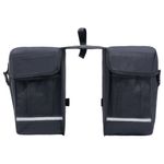 Sport si Outdoor - Ciclism - Accesorii pentru biciclete - Cosuri si portbagaje bibiclete - Geanta de bicicleta dubla pentru suport cos, negru, 35 L - Infinity.ro