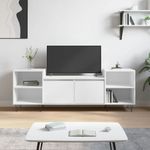 Casa si Gradina - Mobilier - Comode si corpuri - Comode - Comoda TV, alb, 160x35x55 cm, lemn prelucrat - Infinity.ro