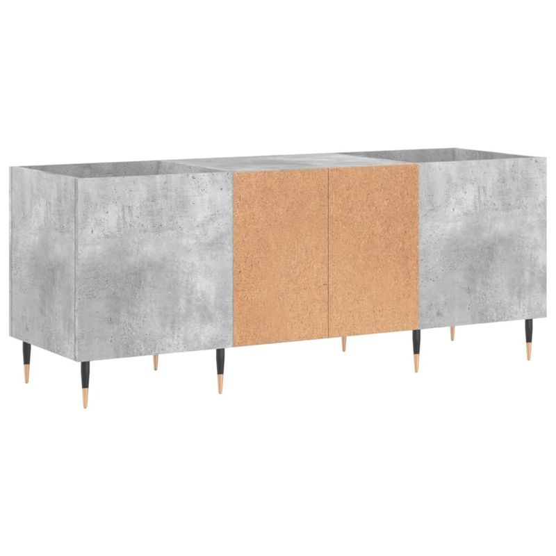 Casa si Gradina - Mobilier - Dulapuri si sifoniere - Dulapuri - Dulap pentru discuri gri beton, 121x38x48 cm, lemn prelucrat - Infinity.ro