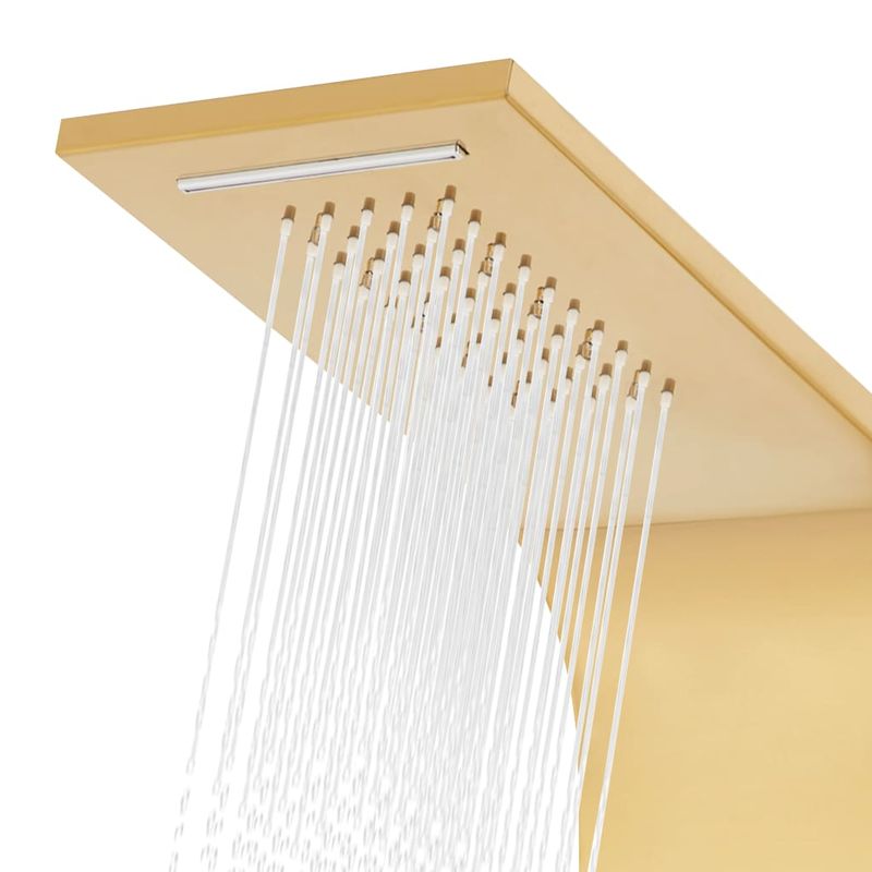 Casa si Gradina - Sanitare - Cazi si cabine de dus - Coloane si seturi de dus - Sistem panou de dus curbat, auriu, otel inoxidabil 201 - Infinity.ro