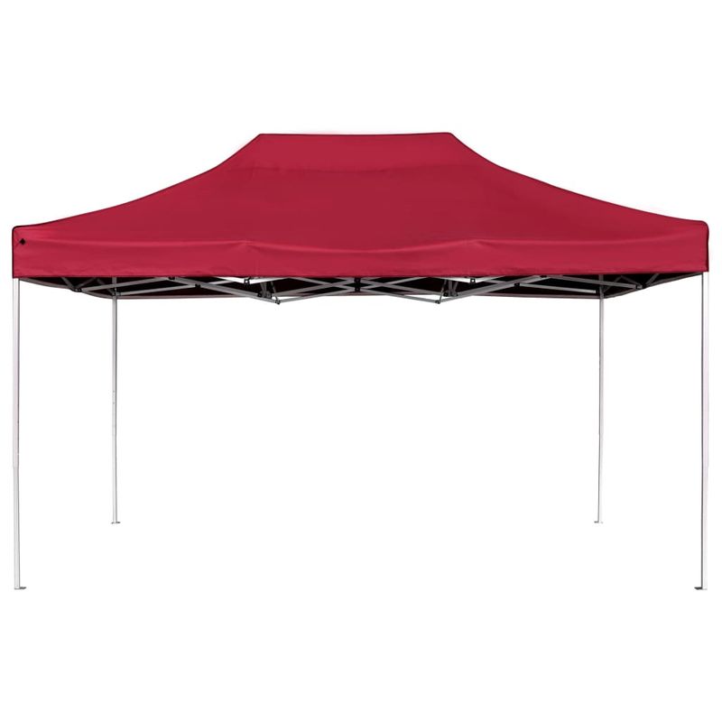 Casa si Gradina - Gradina si terasa - Umbrele si pavilioane - Pavilioane - Cort de petrecere pliabil profesional rosu vin 4,5x3 m aluminiu - Infinity.ro