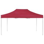 Casa si Gradina - Gradina si terasa - Umbrele si pavilioane - Pavilioane - Cort de petrecere pliabil profesional rosu vin 4,5x3 m aluminiu - Infinity.ro