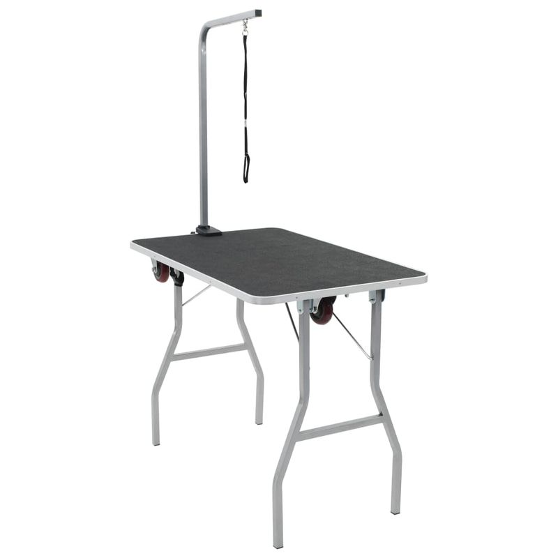 Petshop - Ingrijire si Igiena - Aparate de ingrijire - Alte aparate ingrijire animale - Masa portabila de toaletare pentru caini, cu roti - Infinity.ro