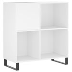 Casa si Gradina - Mobilier - Dulapuri si sifoniere - Dulapuri - Dulap pentru discuri, alb, 84,5x38x89 cm, lemn compozit - Infinity.ro