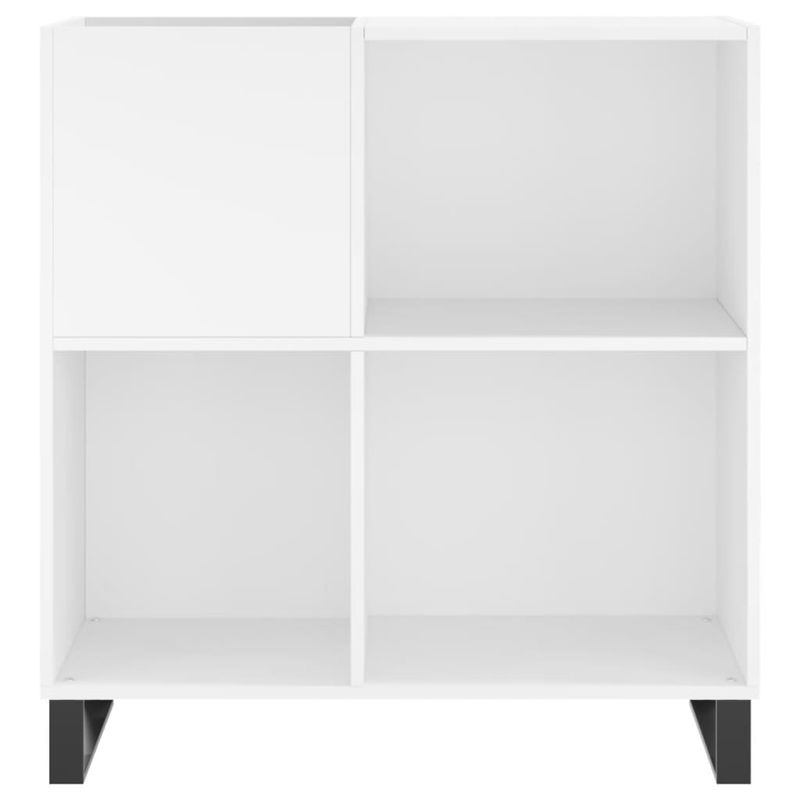 Casa si Gradina - Mobilier - Dulapuri si sifoniere - Dulapuri - Dulap pentru discuri, alb, 84,5x38x89 cm, lemn compozit - Infinity.ro