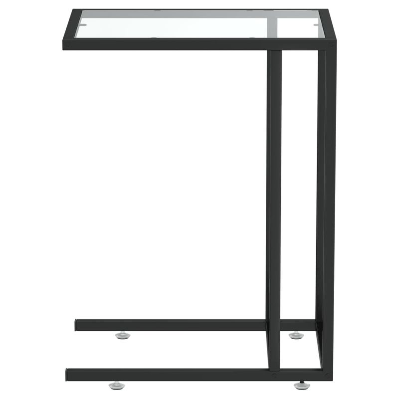 Casa si Gradina - Mobilier - Mese si birouri - Mese living - Masa laterala de calculator, transparent, 50x35x65 cm, sticla - Infinity.ro