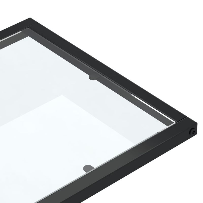 Casa si Gradina - Mobilier - Mese si birouri - Mese living - Masa laterala de calculator, transparent, 50x35x65 cm, sticla - Infinity.ro