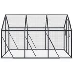 Petshop - Accesorii petshop - Culcusuri si custi - Tarcuri si colivii - Voliera de pasari, antracit, 1,79x3x1,85 m, aluminiu - Infinity.ro