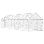 Petshop - Accesorii petshop - Culcusuri si custi - Tarcuri si colivii - Voliera de pasari, argintiu, 1,79x8x1,85 m, aluminiu - Infinity.ro