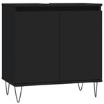 Casa si Gradina - Mobilier - Mobilier baie - Corpuri baie - Dulap de baie, negru, 58x33x60 cm, lemn prelucrat - Infinity.ro