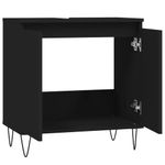Casa si Gradina - Mobilier - Mobilier baie - Corpuri baie - Dulap de baie, negru, 58x33x60 cm, lemn prelucrat - Infinity.ro