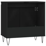 Casa si Gradina - Mobilier - Mobilier baie - Corpuri baie - Dulap de baie, negru, 58x33x60 cm, lemn prelucrat - Infinity.ro