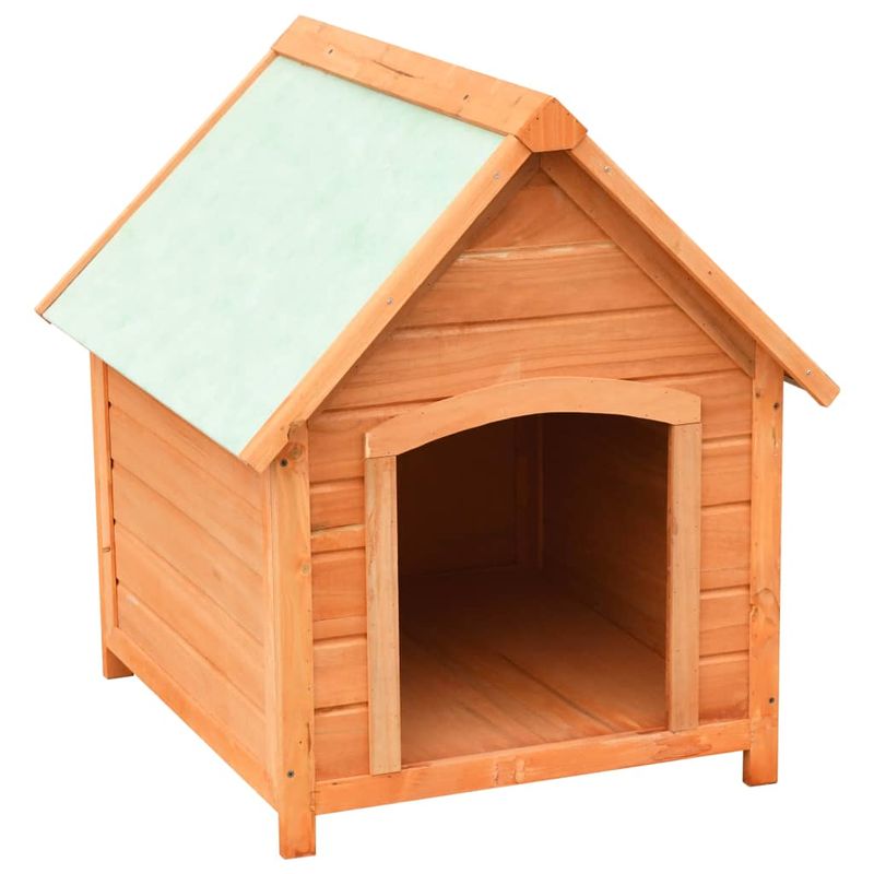 Petshop - Accesorii petshop - Culcusuri si custi - Custi interior si exterior - Cusca de caine, 72x85x82 cm, lemn masiv de pin si brad - Infinity.ro