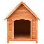 Petshop - Accesorii petshop - Culcusuri si custi - Custi interior si exterior - Cusca de caine, 72x85x82 cm, lemn masiv de pin si brad - Infinity.ro