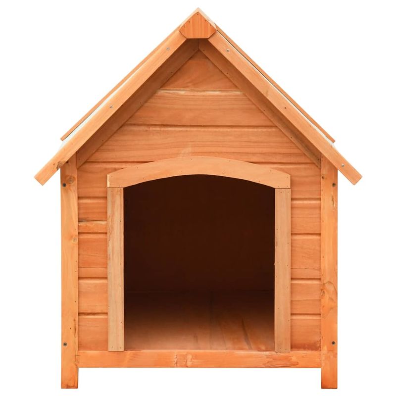 Petshop - Accesorii petshop - Culcusuri si custi - Custi interior si exterior - Cusca de caine, 72x85x82 cm, lemn masiv de pin si brad - Infinity.ro