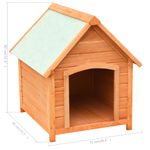 Petshop - Accesorii petshop - Culcusuri si custi - Custi interior si exterior - Cusca de caine, 72x85x82 cm, lemn masiv de pin si brad - Infinity.ro