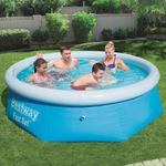 Casa si Gradina - Gradina si terasa - Piscine si accesorii - Piscine - Bestway Piscina gonflabila Fast Set, 244 x 66 cm, rotunda, 57265 - Infinity.ro