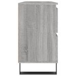 Casa si Gradina - Mobilier - Mobilier baie - Comode baie - Comoda pentru baie, gri sonoma, 80x33x60 cm, lemn compozit - Infinity.ro