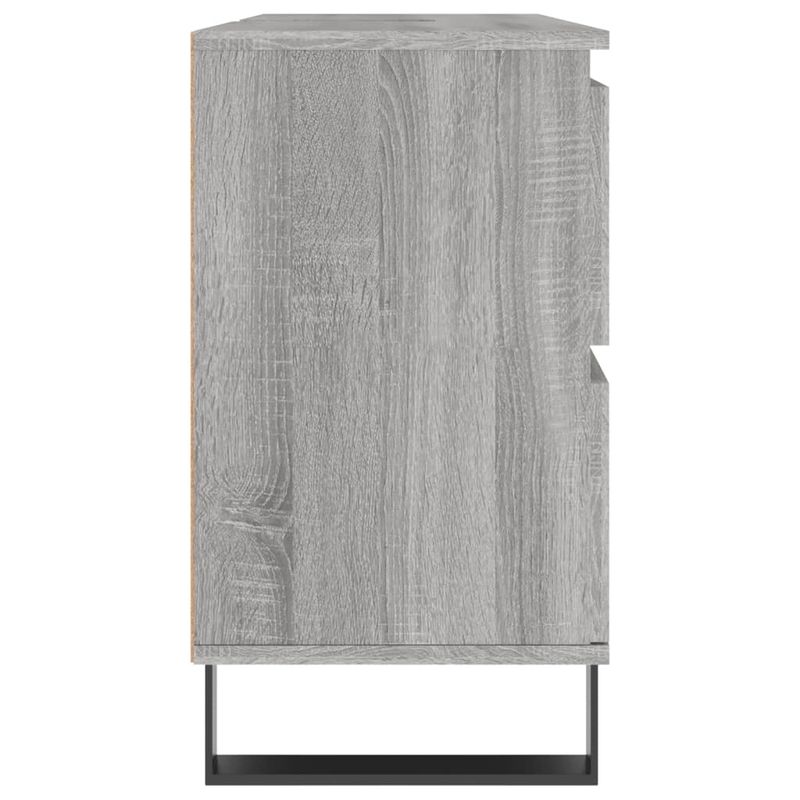 Casa si Gradina - Mobilier - Mobilier baie - Comode baie - Comoda pentru baie, gri sonoma, 80x33x60 cm, lemn compozit - Infinity.ro