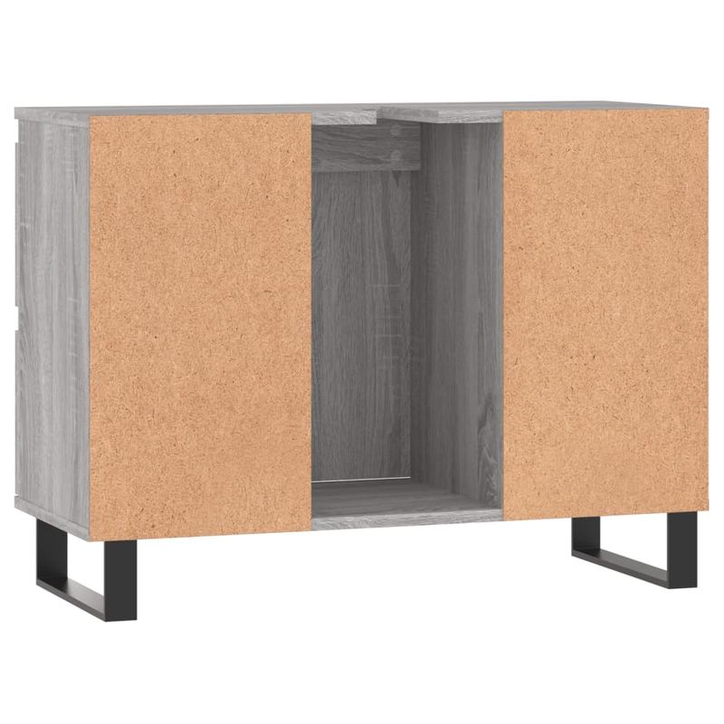 Casa si Gradina - Mobilier - Mobilier baie - Comode baie - Comoda pentru baie, gri sonoma, 80x33x60 cm, lemn compozit - Infinity.ro