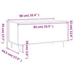 Casa si Gradina - Mobilier - Mese si birouri - Masute de cafea - Masuta de cafea, stejar maro, 90x44,5x45 cm, lemn compozit - Infinity.ro