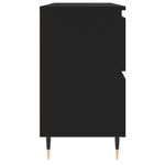 Casa si Gradina - Mobilier - Mobilier baie - Comode baie - Comoda pentru baie, negru, 80x33x60 cm, lemn compozit - Infinity.ro