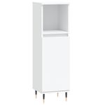 Casa si Gradina - Mobilier - Mobilier baie - Corpuri baie - Dulap de baie, alb, 30x30x100 cm, lemn prelucrat - Infinity.ro