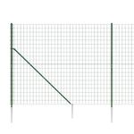 Casa si Gradina - Gradina si terasa - Garduri, panouri si accesorii - Gard plasa de sarma cu tarusi de fixare, verde, 1,4x25 m - Infinity.ro