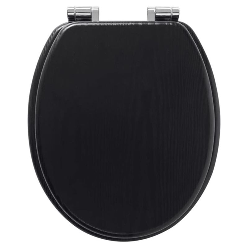 Casa si Gradina/Sanitare/Obiecte sanitare/Vase de toaleta - Tiger Capac WC cu inchidere silentioasa Blackwash negru MDF 252030746 - Infinity.ro