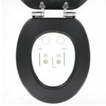 Casa si Gradina/Sanitare/Obiecte sanitare/Vase de toaleta - Tiger Capac WC cu inchidere silentioasa Blackwash negru MDF 252030746 - Infinity.ro