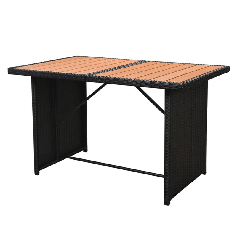 Casa si Gradina - Gradina si terasa - Mobilier exterior - Seturi mobila gradina - Set mobilier de gradina cu perne, 7 piese, negru, poliratan - Infinity.ro